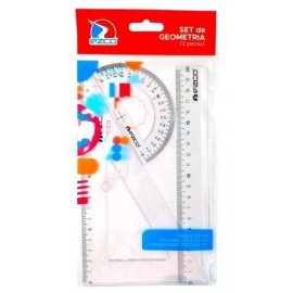 SET GEOMETRIA 3 PIEZAS ACRILICO 411301