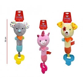 ANIMALITOS CON SONAJERO 17CM 8703