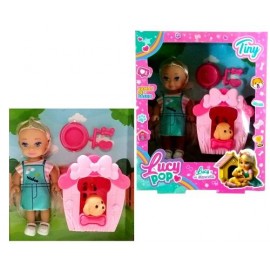 MUÑECA LUCY POP TINY C/MASCOTA ACC 54906