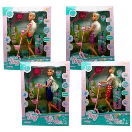 MUÑECA TINY MONOPATIN CON ACC 54925