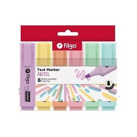 RESALTADOR FILGO TEXT MARKER X6 PASTEL 