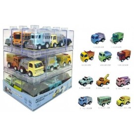 SET 2 AUTOS PULLBACK DE METAL SURT FT804