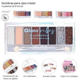 SOMBRAS P/OJOS CRISTAL X 8 TONOS 39552