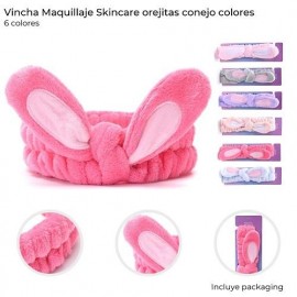 VINCHA MAQUILLAJE OREJITAS CONEJO 38941