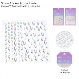 STRASS STICKER AUTOADHESIVO X1 UND 38895