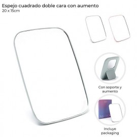 ESPEJO DOBLE CARA C/AUMENTO/SOPORT 39011