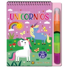 UNICORNIOS -COLORES 4 EN 1 STICKERS 3925