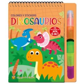 DINOSAURIOS-COLORES 4 EN 1 STICKERS 3922