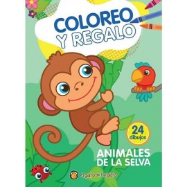 COLOREO Y REGALO-ANIMALES SELVA 4260