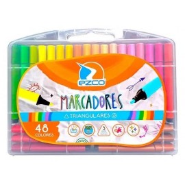 MARCADORES TRIANGULARES X 48 EZCO