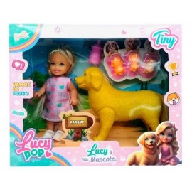 MINI MUÑECA LUCY POP TINY C/MASCOT 55655