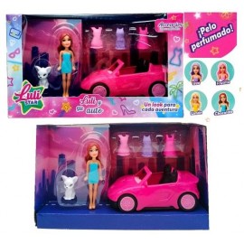MINI MUÑECA LULISTAR Y SU AUTO 55850