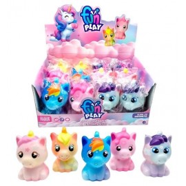 SQUISHY UNICORNIO COLORES 12X7CM 55670