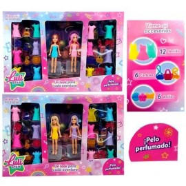 MINI MUÑECA LULISTAR C/VESTIDOS AC 55849