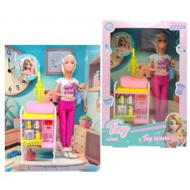MUÑECA TINY NIÑERA C/ACCESORIOS 55861