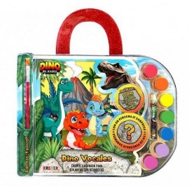 DINO VOCALES- LIBRO CON ACUARELAS 4112