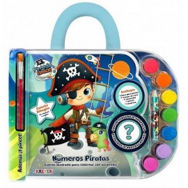 NUMEROS PIRATAS-LIBRO CON ACUARELAS 726