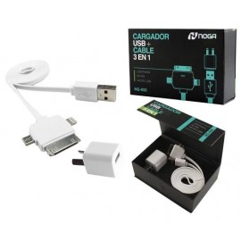 CARGADOR 3 EN 1 CELULAR C/CABLE UNIVERS 