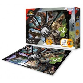 PUZZLE 3D 60PZ C/ANTEOJOS JURASSIC 11029