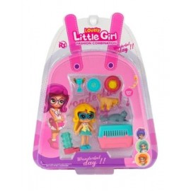Muñeca c/ mascotas bl8857