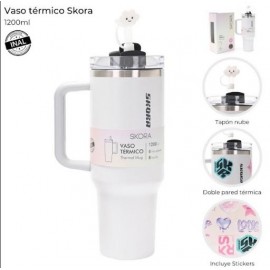 VASO TERMICO SKORA CON BOM.GRIS 37194