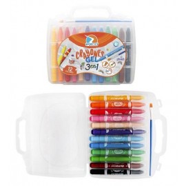 CRAYONES GEL 12 COLORES+ PINCEL 40390012