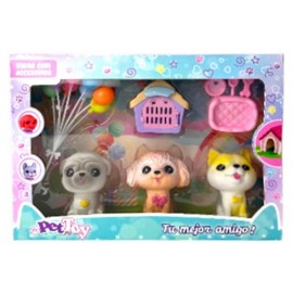 SET MINI MASCOTAS C/ACCESORIOS 55979