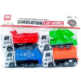 SET CAMIONES E/BOLSA X4 SD27111