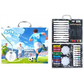 SET DE ARTE FUTBOL 48 PIEZAS TINY 56575