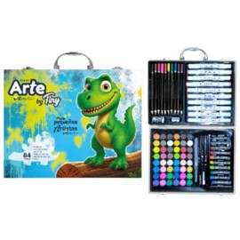 SET DE ARTE DINOSAURIO 84 PZS TINY 56571