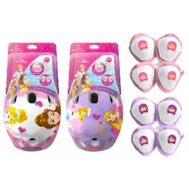 KIT CASCO+ PROTECTORES PRINCESAS 12277
