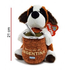 PERRO SAN BERNARDO C/MATE 21CM 2623