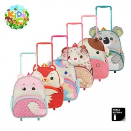 MOCHILA C/CARRO INFANTIL ANIMALITOS 0002