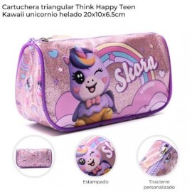 CARTUCHERA TRIANGULAR UNICORNIO 43188