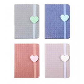 LIBRETA TD A6 96H RY 3D PATCH HEART26-43