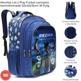 MOCHILA LET'S PLAY FUTBOL CAM 18P 42879