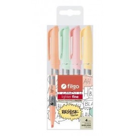 RESALTADOR LIGTHER FINE X4 PASTEL SLF-E4