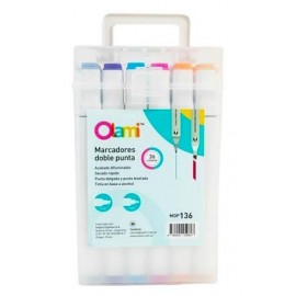 MARCADORES DOBLE PUNTA P/DISE X36 MDP136