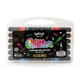 MARCADOR TALBOT DOBLE PUNT GLIT X12 8206