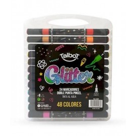 MARCADOR TALBOT DOBLE PUNT GLIT X24 8207