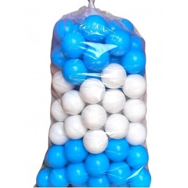 Pelotas n°1 p/pelotero x100 blanca/celes