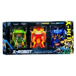 SET DE 3 ROBOTS TRANSFORMERS E/CAJ 57627