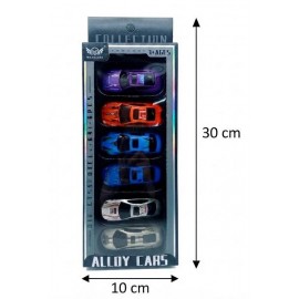 SET X 6 AUTOS 10*3*30 CM 300353