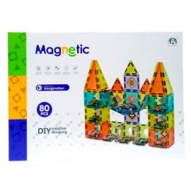 JUEGO MAGNETICO BLOQUES 80 PCS 24009-H