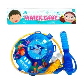 PISTOLA DE AGUA C/MOCHILA TIBURÓN01-0019